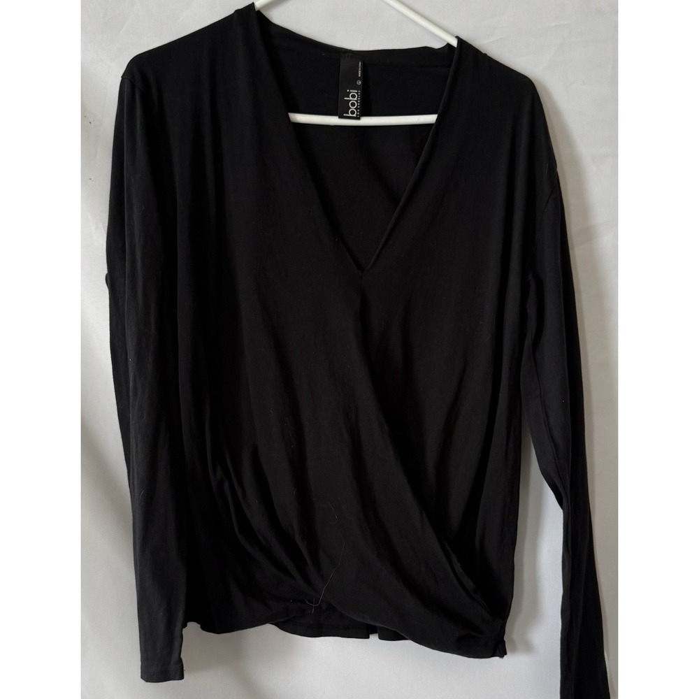 Bobi Los Angeles Women's Black 100% Cotton Shirt Large